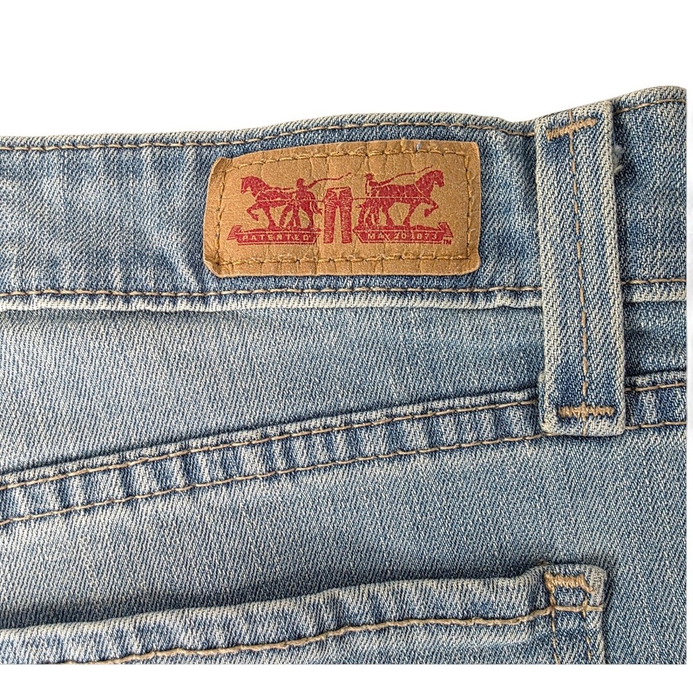 Levis 518 Bootcut Jeans Womens 11 Medium Wash Blue Denim Mid Rise Stretch - Picture 13 of 16